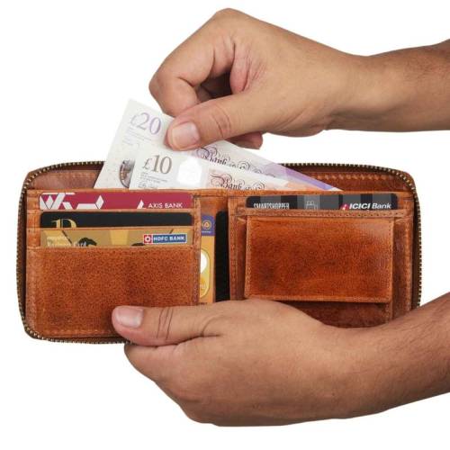 Coin Pocket leather wallets Manufacturers in Peterborough