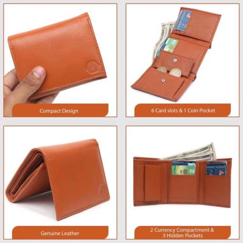 RFID Trifold Leather Wallets Manufacturers in Newcastle Upon Tyne