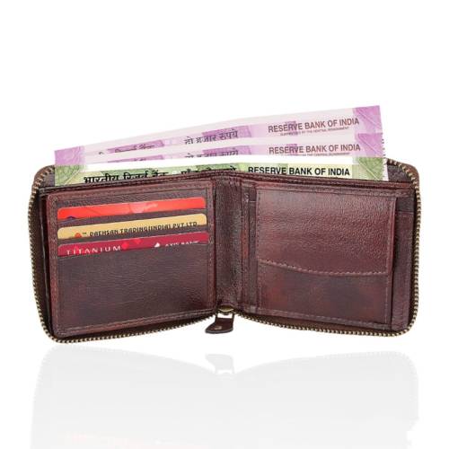 RFID Zipper Leather Wallets Manufacturers in Nottingham